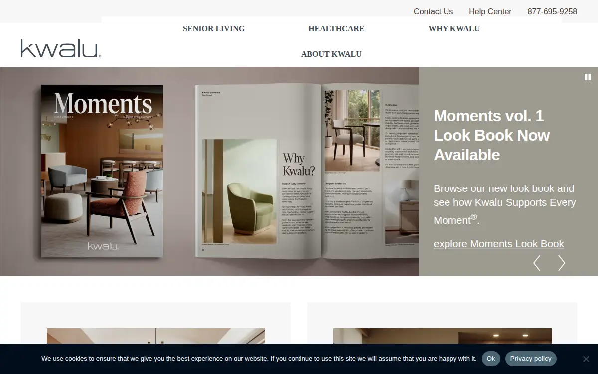 Homepage of Kwalu, LLC