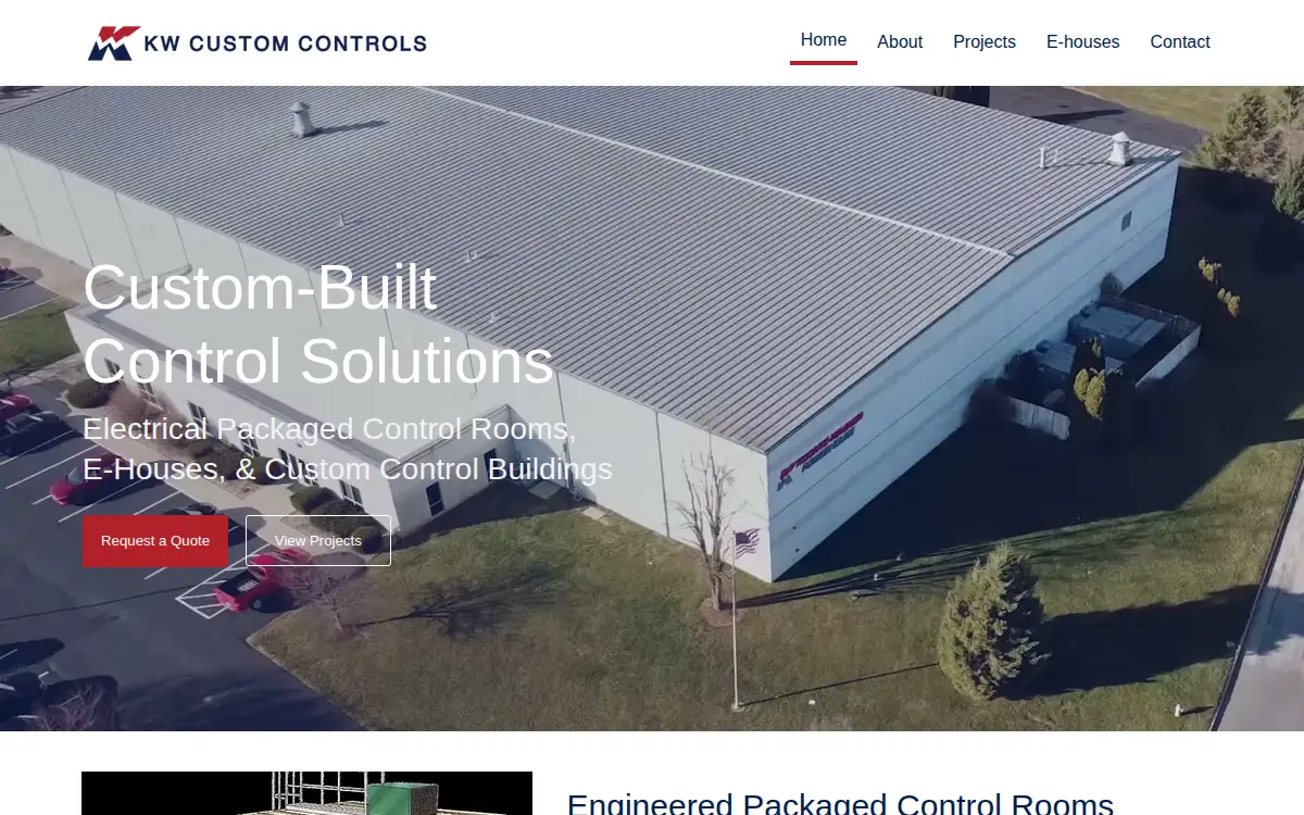 Homepage of Kw Custom Controls LLC