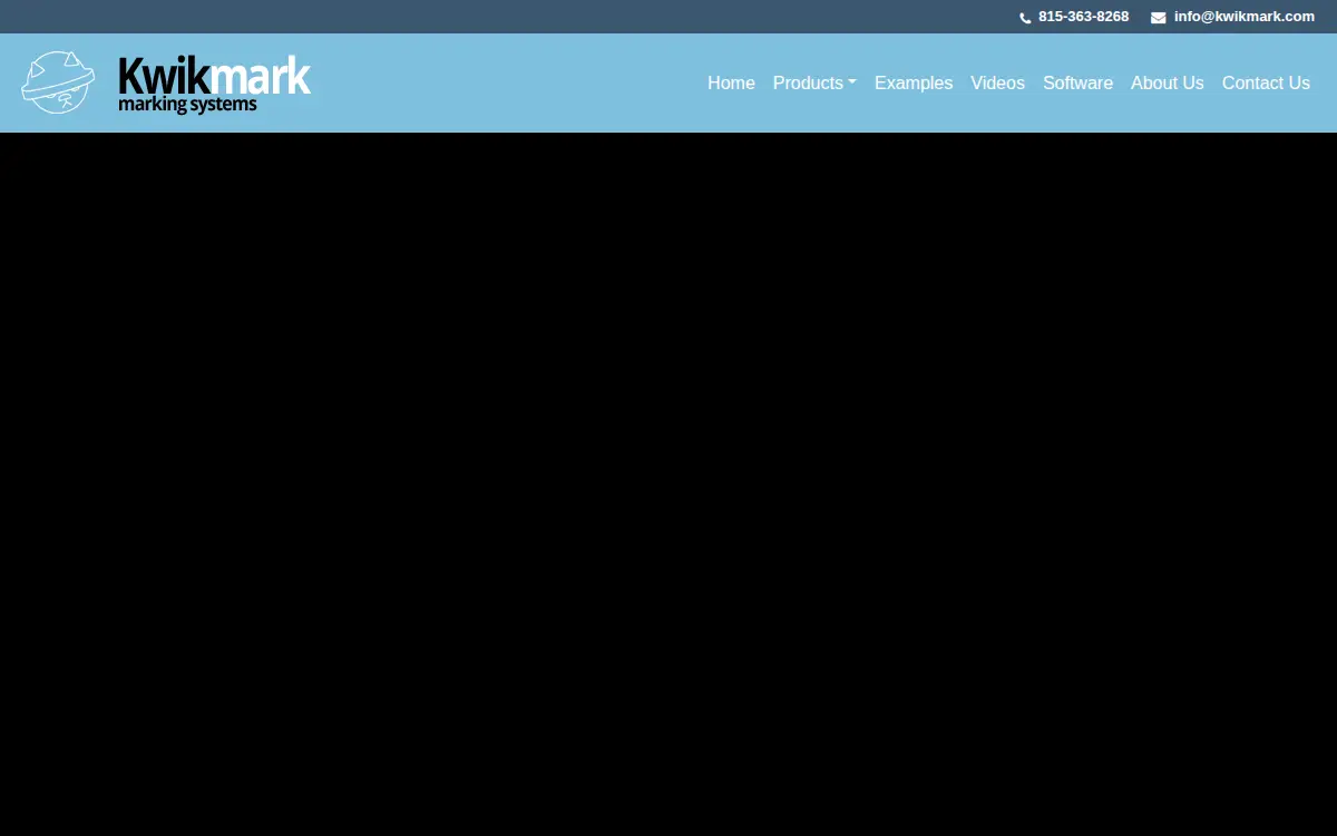 Homepage of Kwik Mark INC.