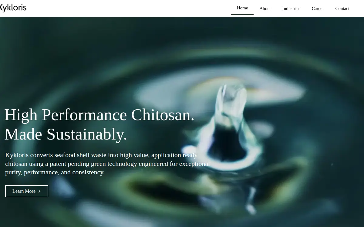 Homepage of Kykloris, INC.