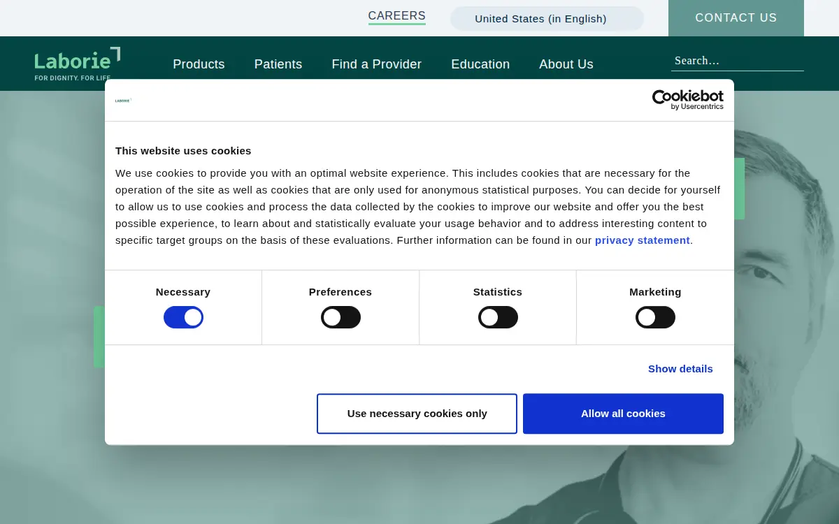 Homepage of Laborie Medical Technologies CORP