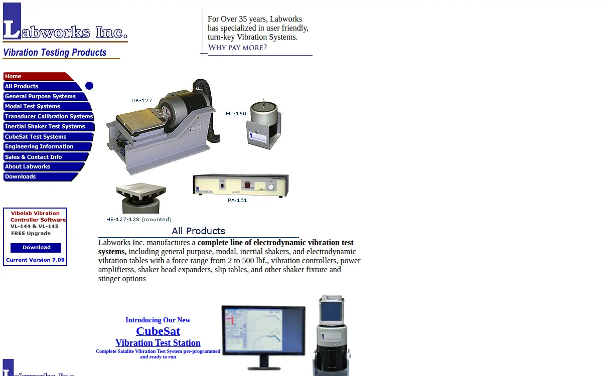 Homepage of Labworks, INC