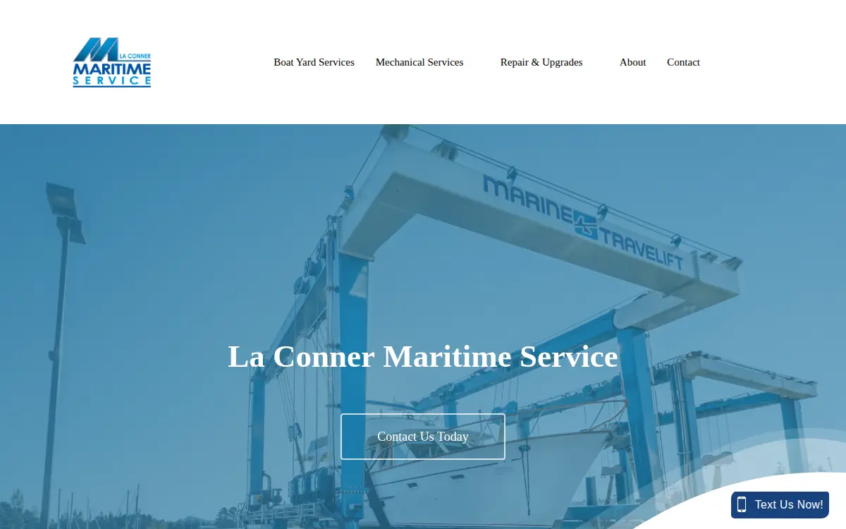 Homepage of Maritime Fabrications, INC