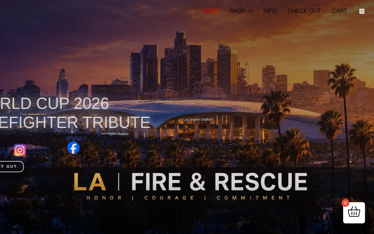 Homepage of La Fire Store LLC