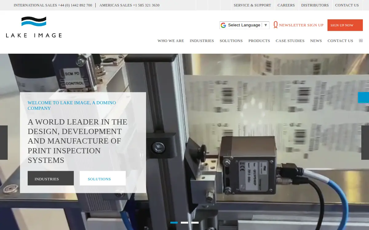 Homepage of Lake Image Systems, INC.