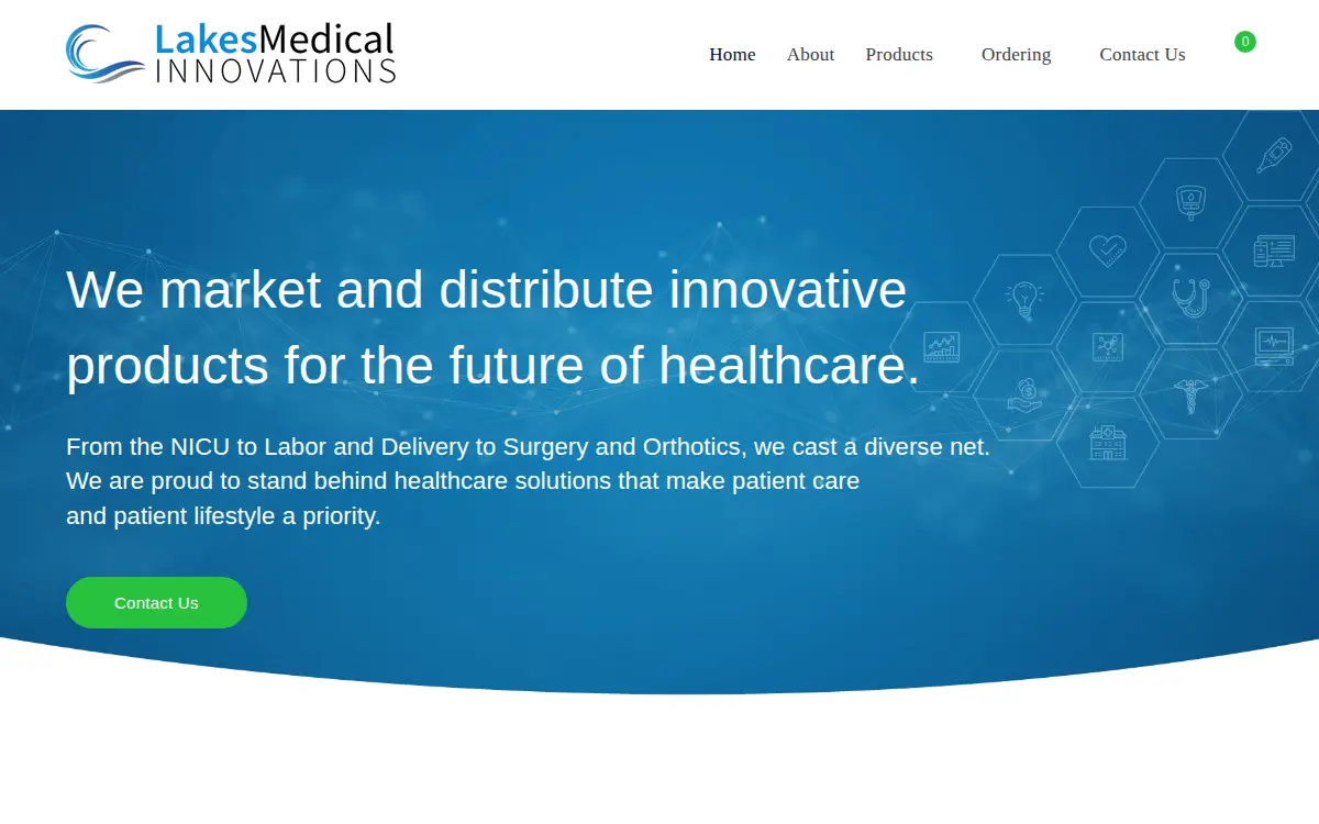 Homepage of Lakes Medical Innovations INC
