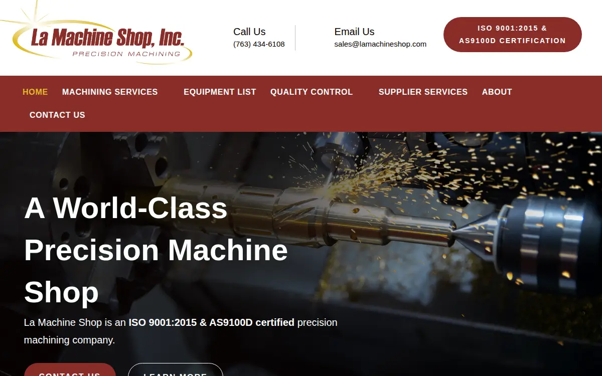 Homepage of La Machine Shop INC