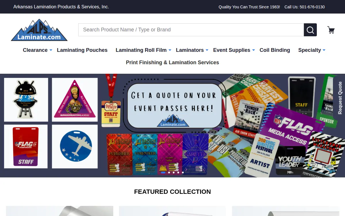 Homepage of Alps INC