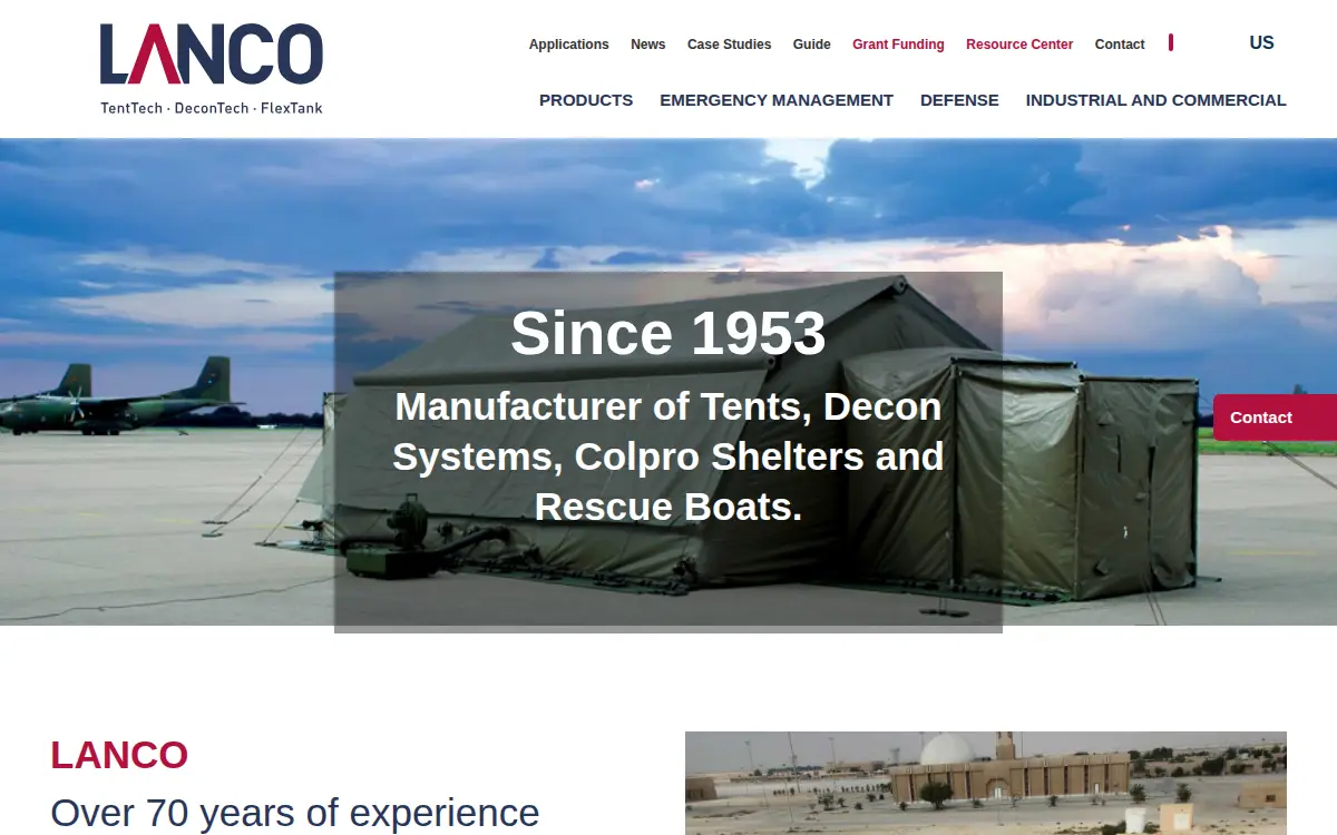 Homepage of Lanco North America CORP