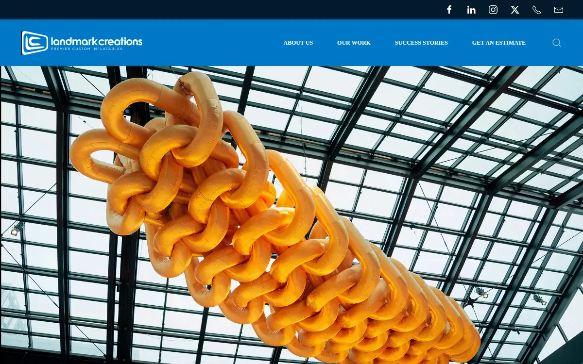 Homepage of Landmark Creations International, INC