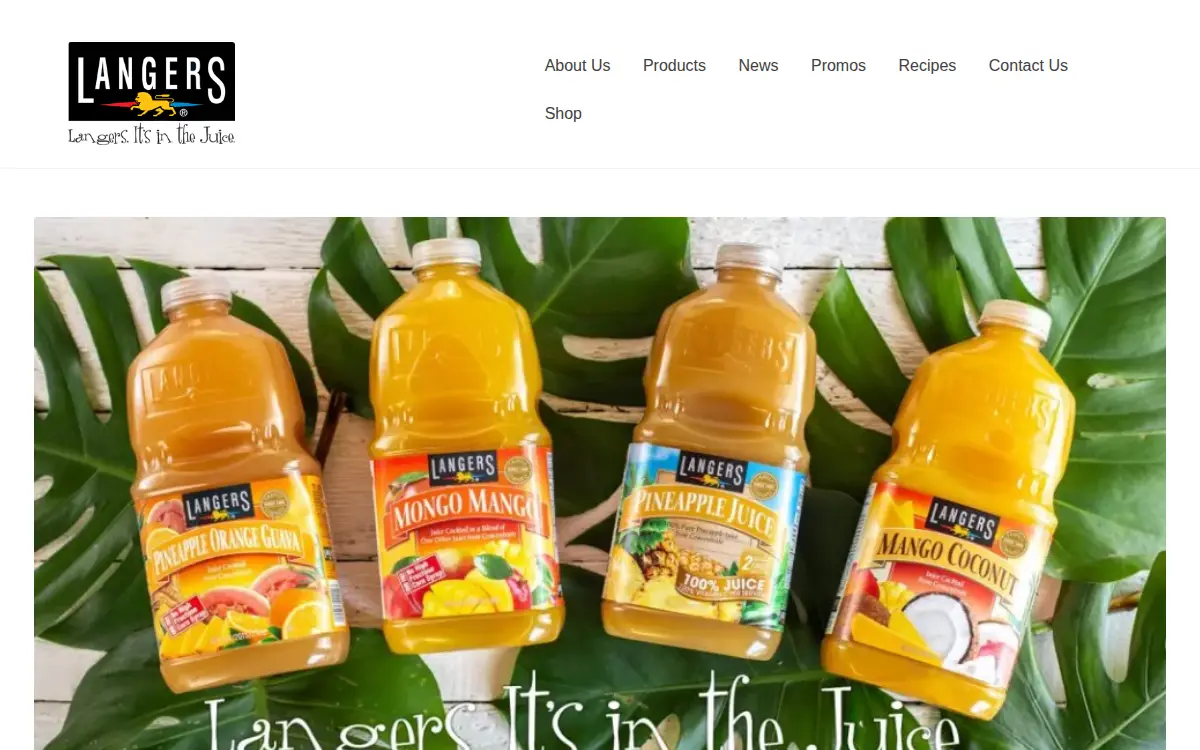 Homepage of Langer Juice CO INC