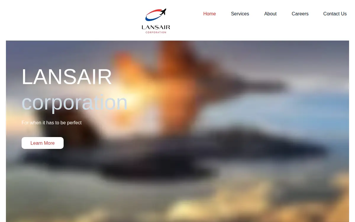 Homepage of Lansair Corporation