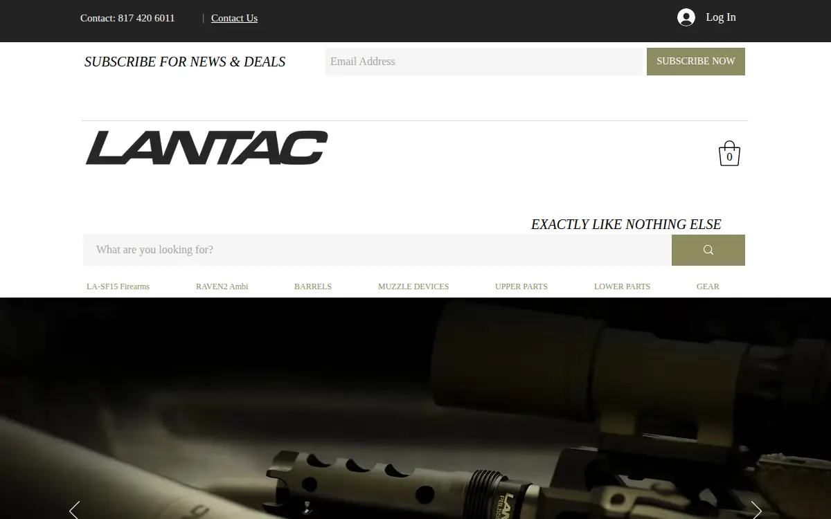 Homepage of Lantac USA LLC