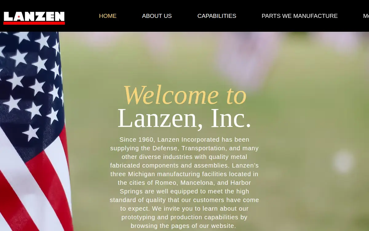 Homepage of Lanzen, Incorporated