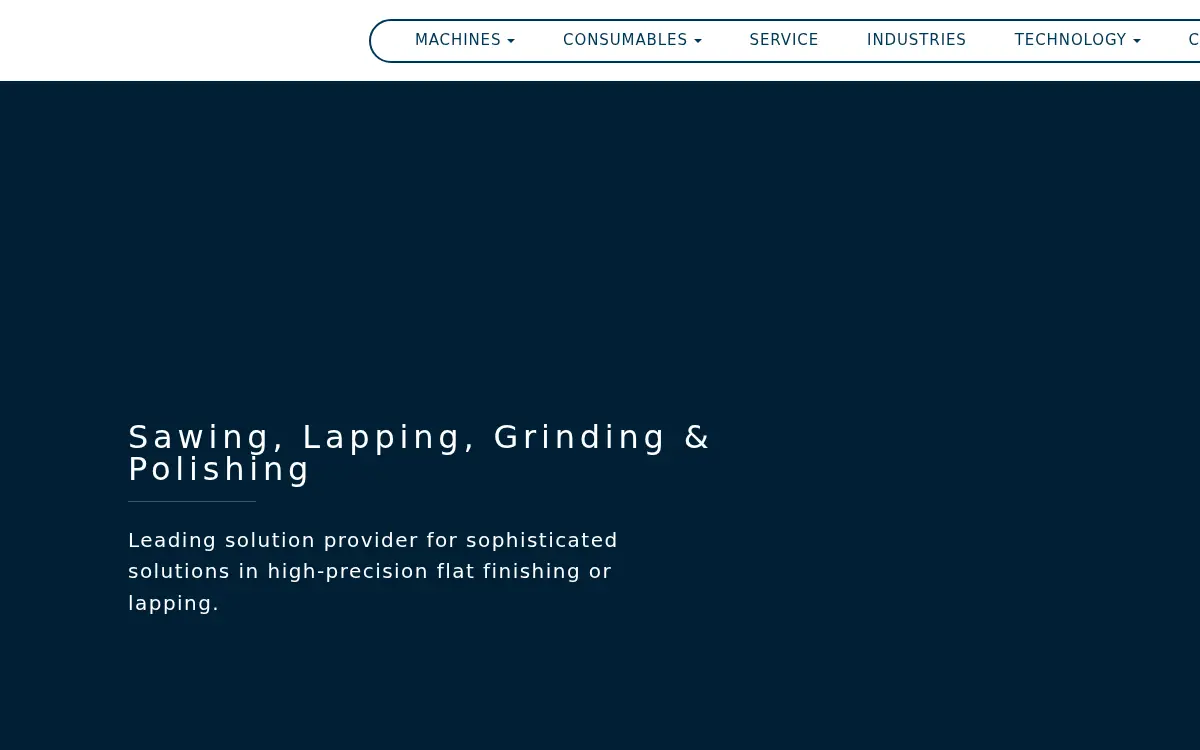 Homepage of Lapmaster International LLC