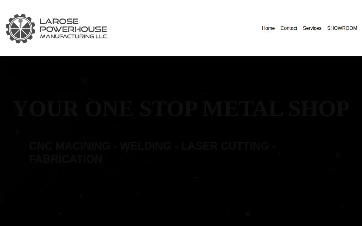 Homepage of Larose Powerhouse Manufacturing LLC