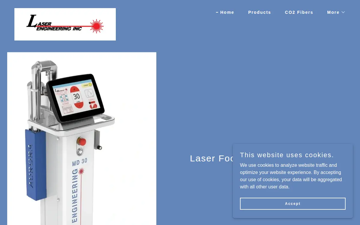 Homepage of Laser Engineering, INC.