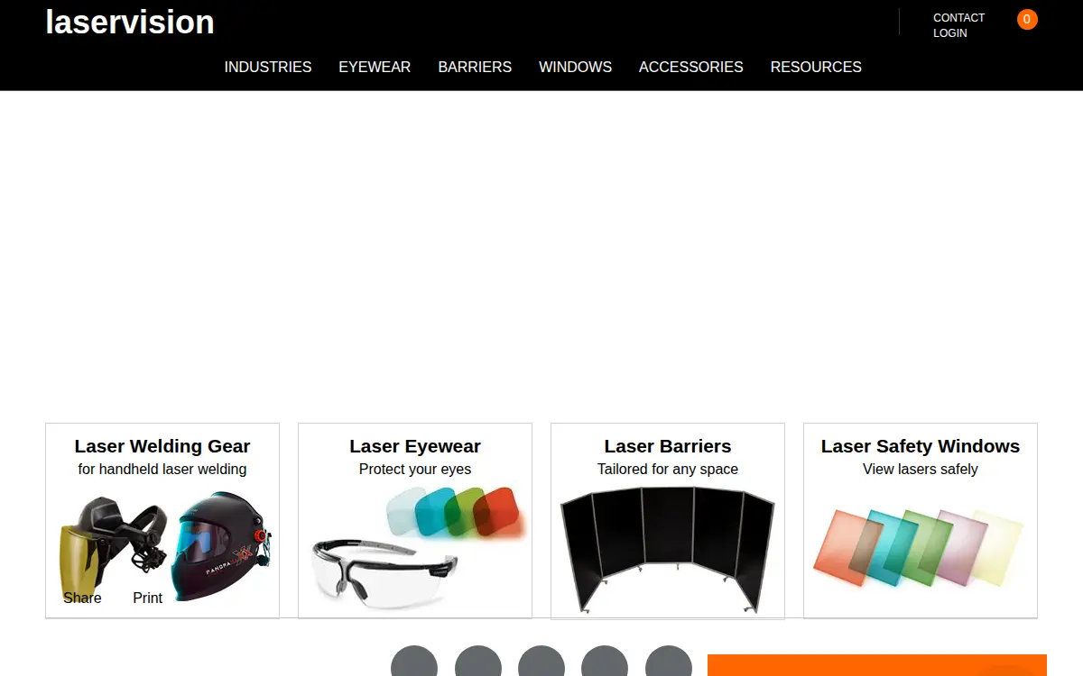Homepage of Laservision Usa, LP