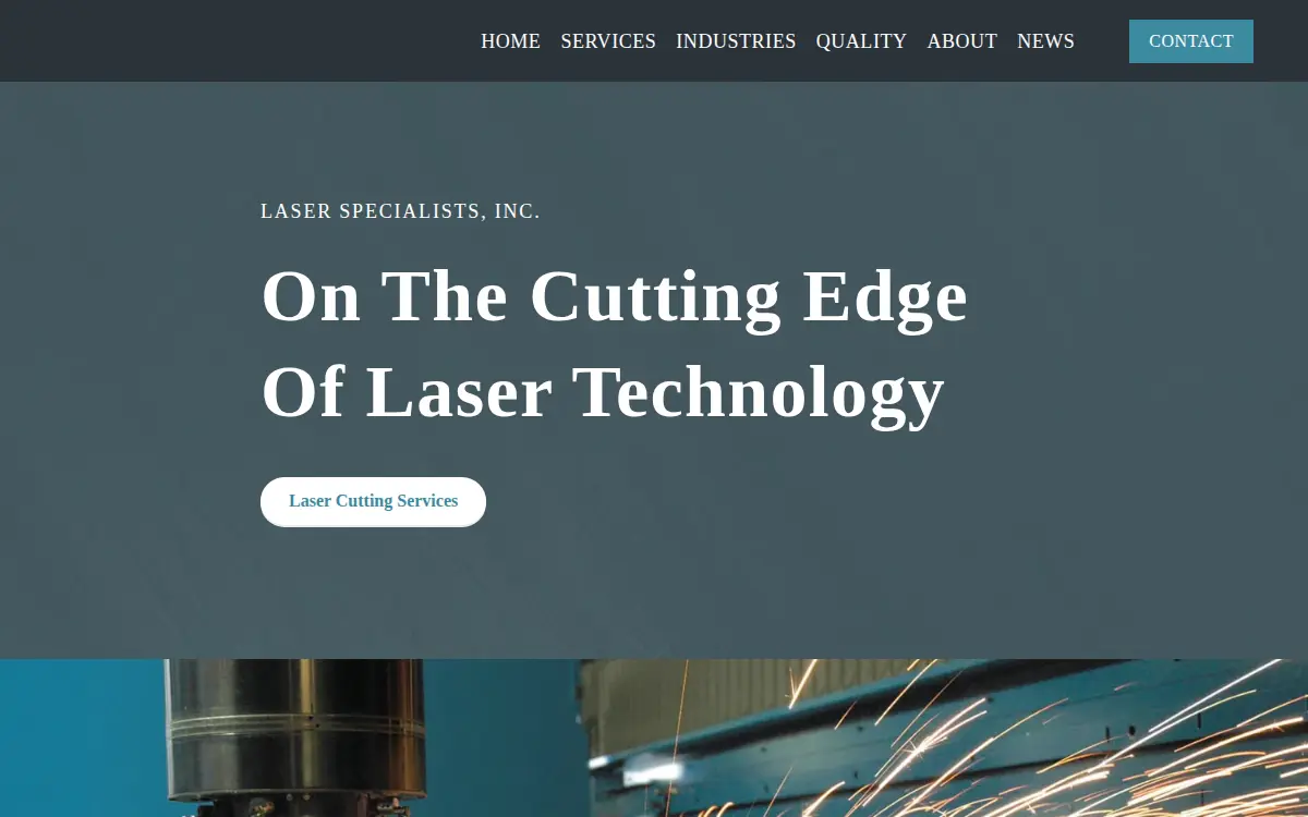 Homepage of Laser Specialists, INC.