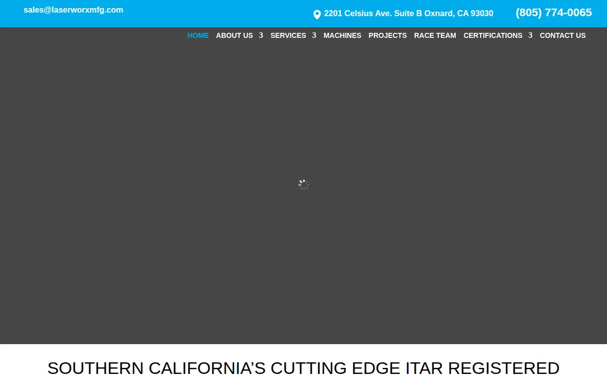 Homepage of Race Crafters, LLC