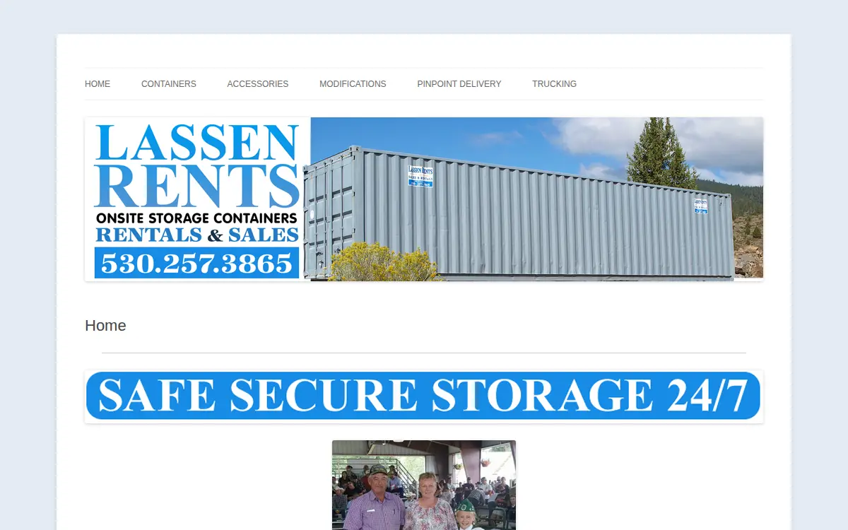Homepage of Lassen Rents, INC