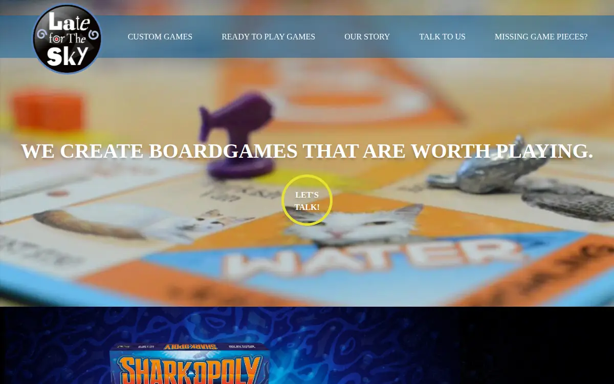 Homepage of Late for the Sky Productions CO INC
