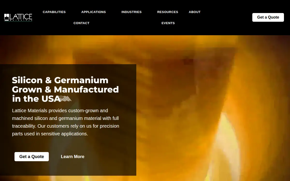 Homepage of Lattice Materials LLC
