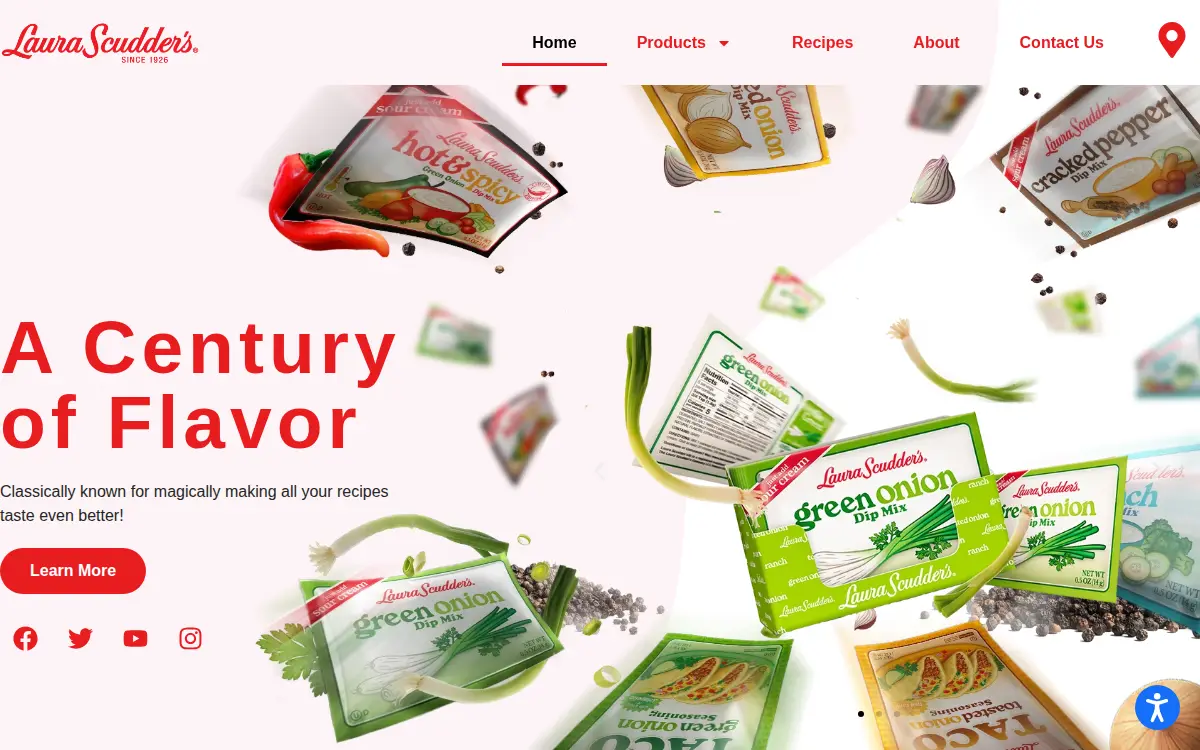 Homepage of The Laura Scudder's Co, LLC