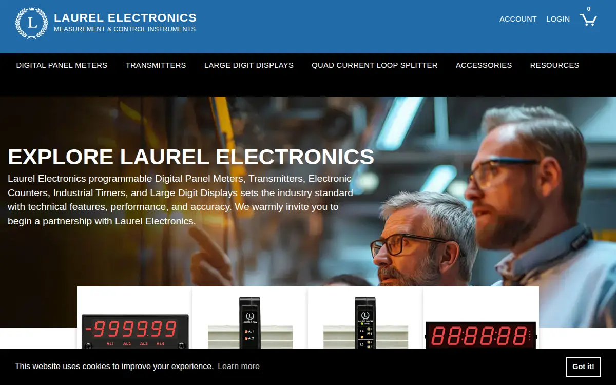 Homepage of Laurel Electronics, LLC