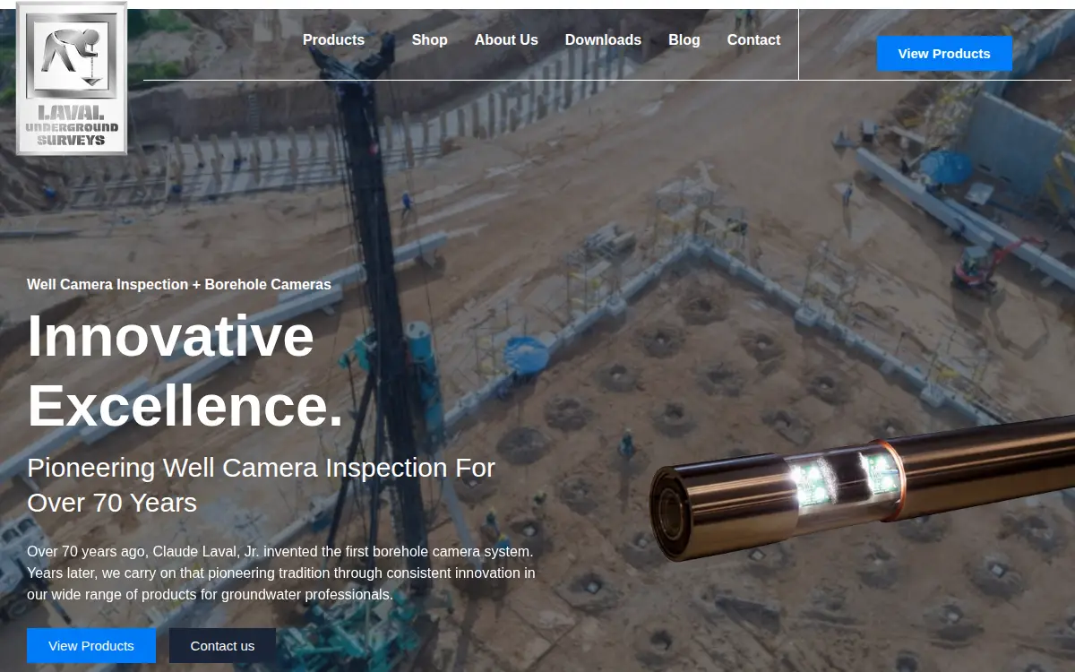 Homepage of Laval Underground Surveys, LLC
