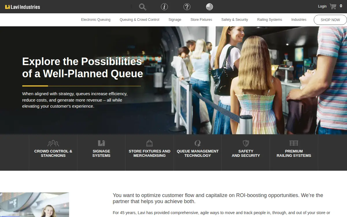 Homepage of Lavi Industries, LLC