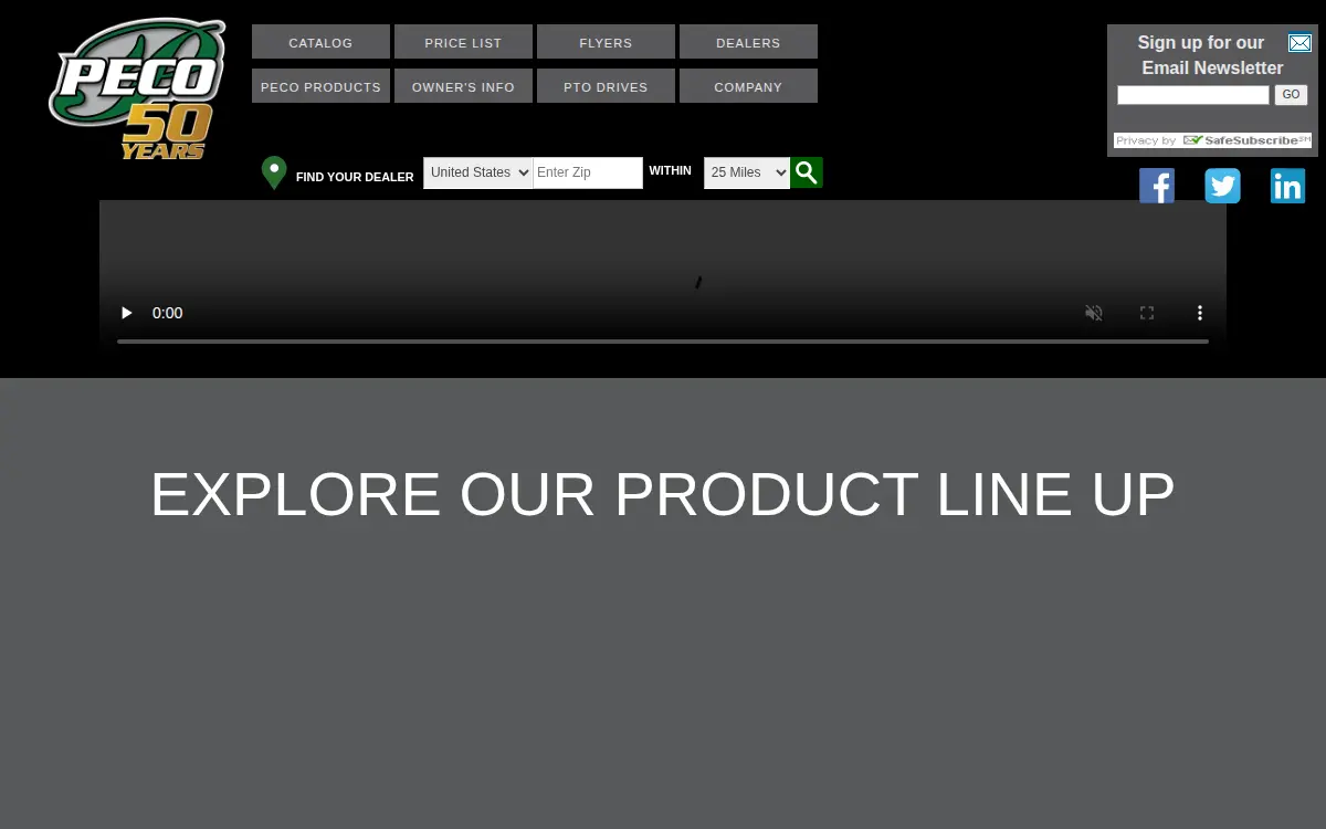 Homepage of New Peco INC