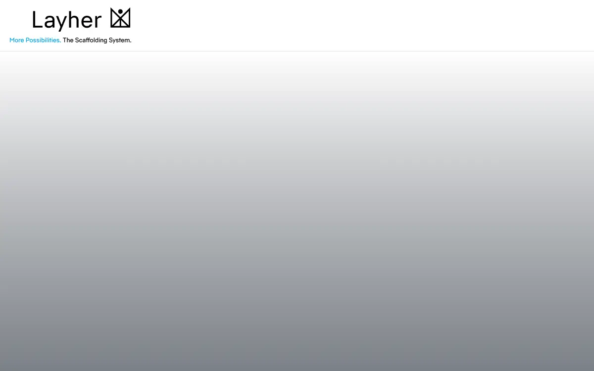 Homepage of Layher INC