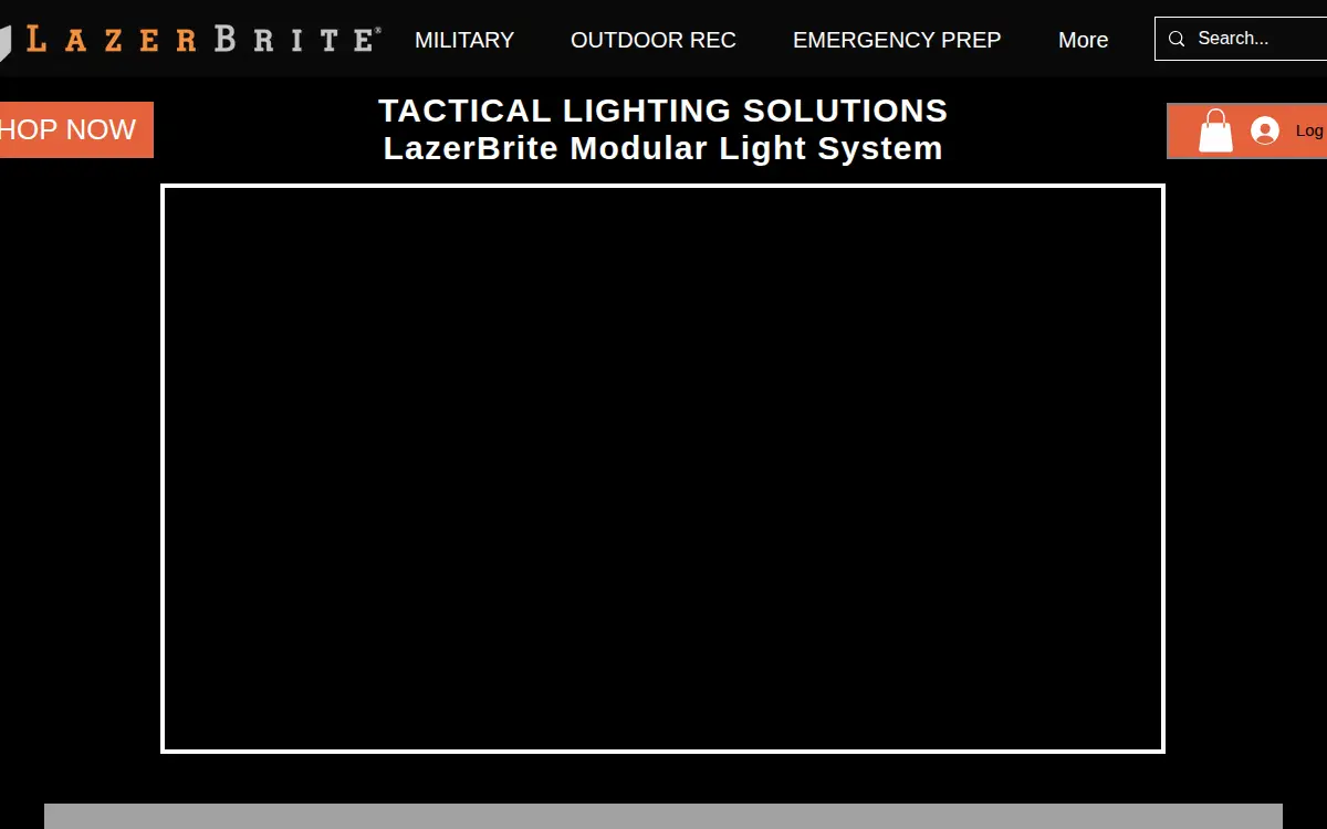 Homepage of Tactical Lighting Solutions, LLC