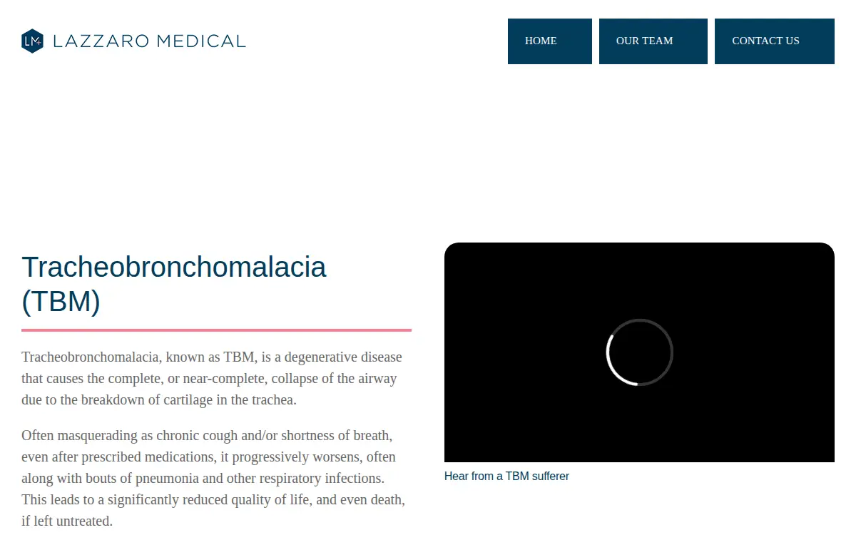 Homepage of Lazzaro Medical, INC.