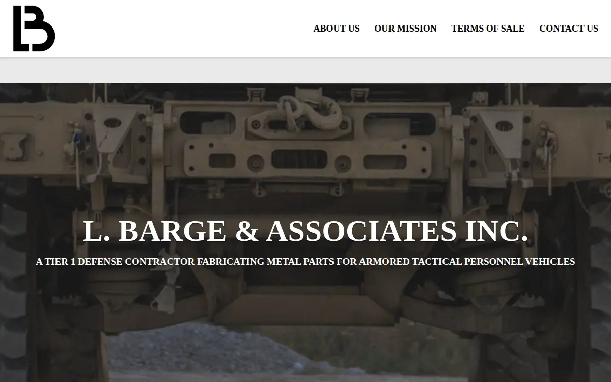 Homepage of L Barge and Associates INC