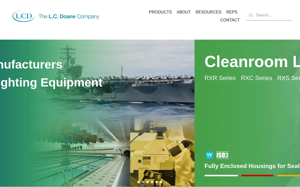 Homepage of L.c.doane Company,the