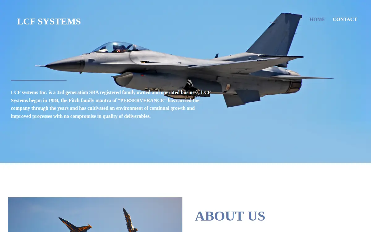 Homepage of Lcf Systems, INC.