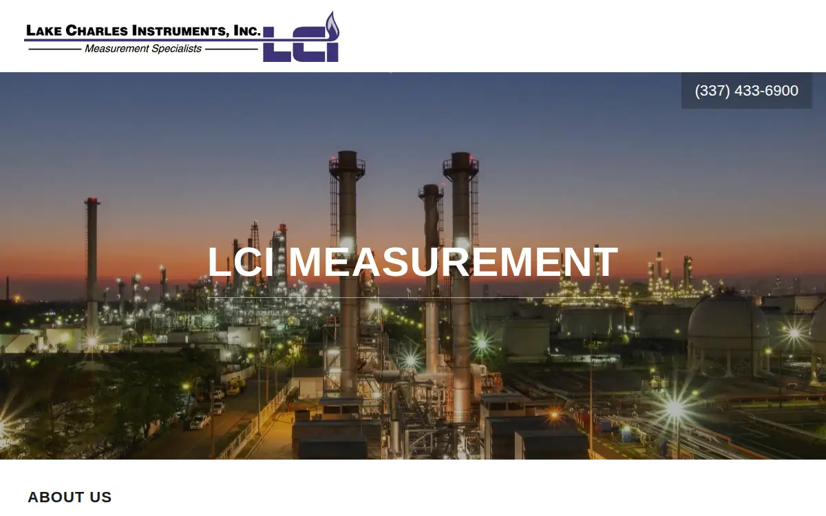 Homepage of Lake Charles Instruments, INC.