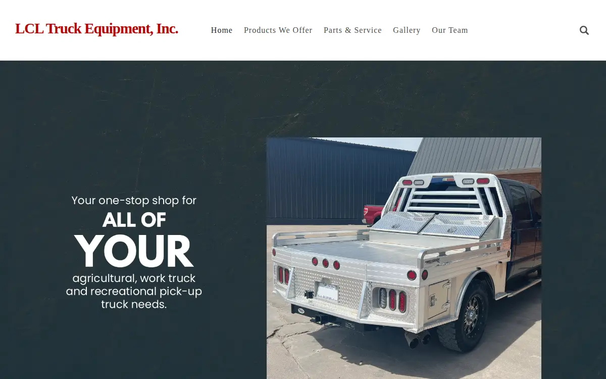 Homepage of Lcl Truck Equipment INC