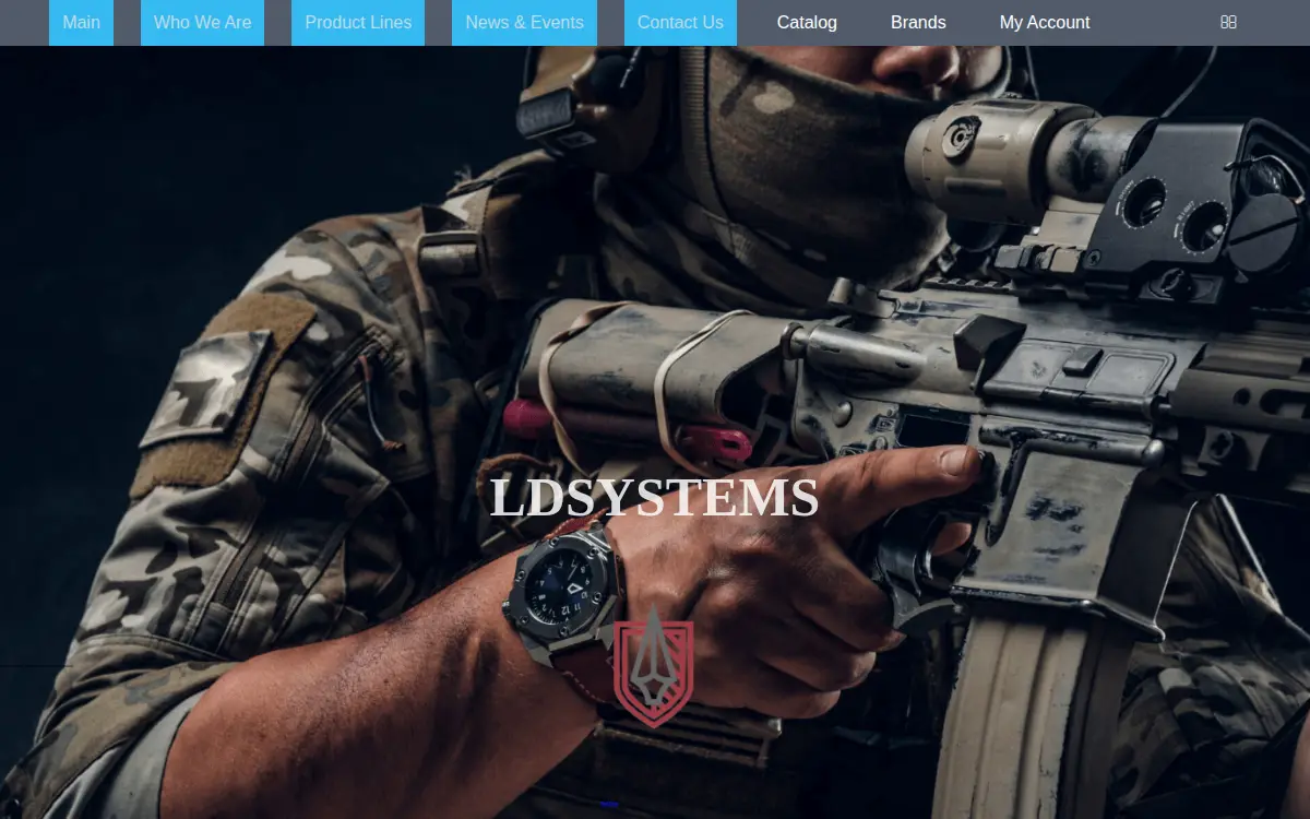 Homepage of Lewis Defense, LLC