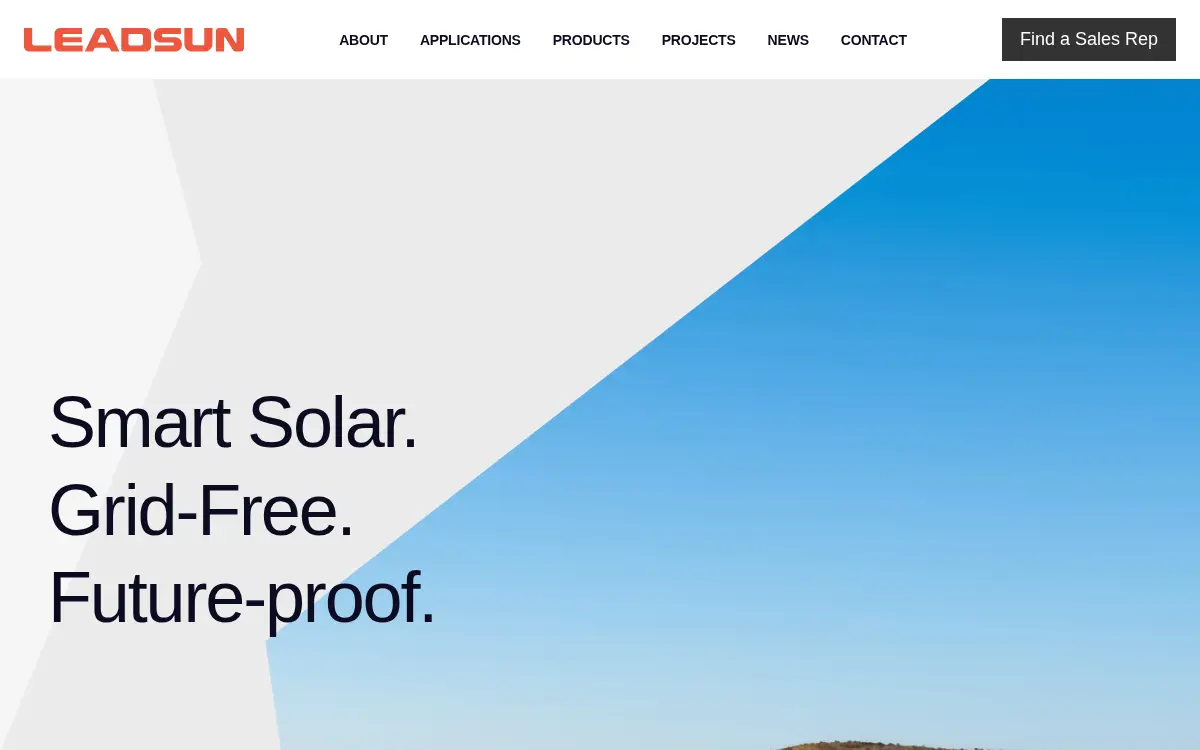 Homepage of Leadsun, INC.