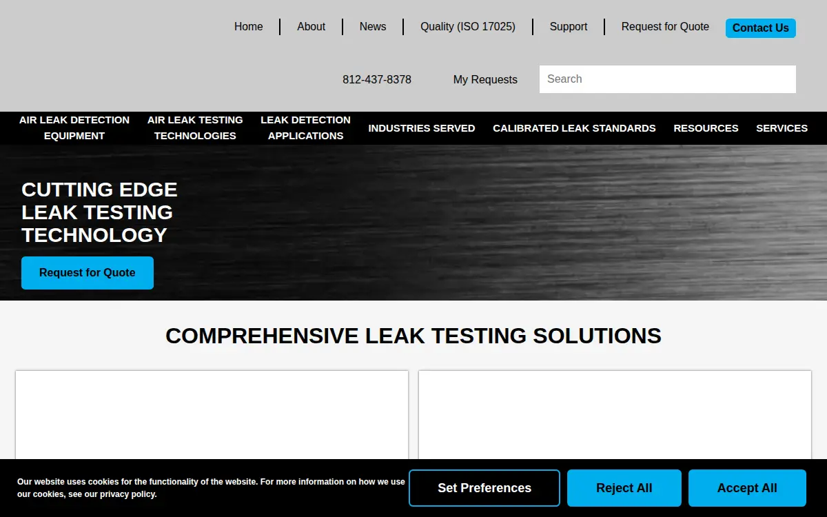 Homepage of Leakmaster, Incorporated