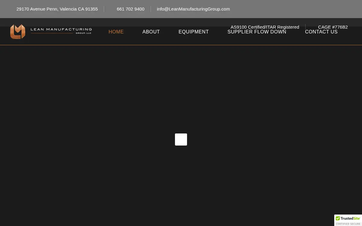 Homepage of Lean Manufacturing Group LLC