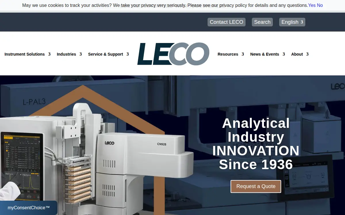Homepage of Leco CORP