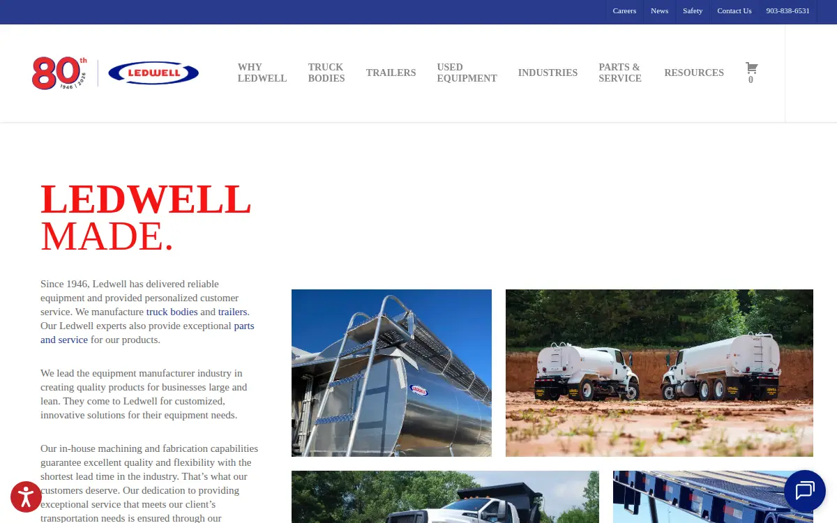 Homepage of Ledwell & Son Enterprises, INC.