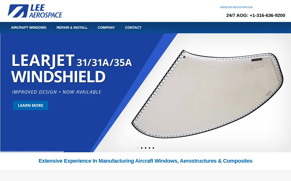 Homepage of Lee Aerospace INC