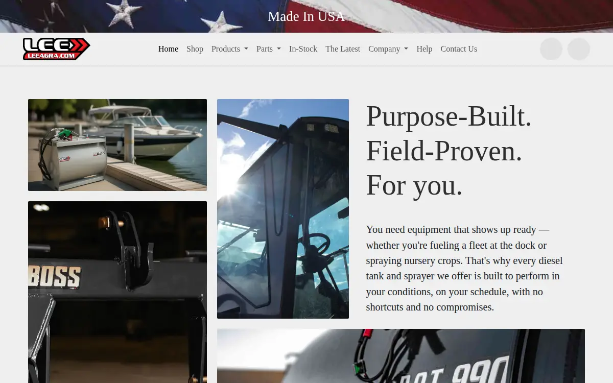 Homepage of Leeagra, INC.