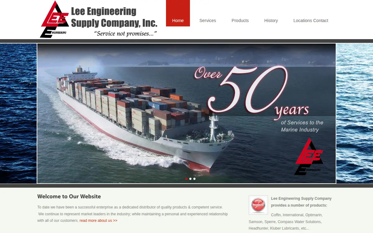 Homepage of Lee Engineering Supply Company, INC.