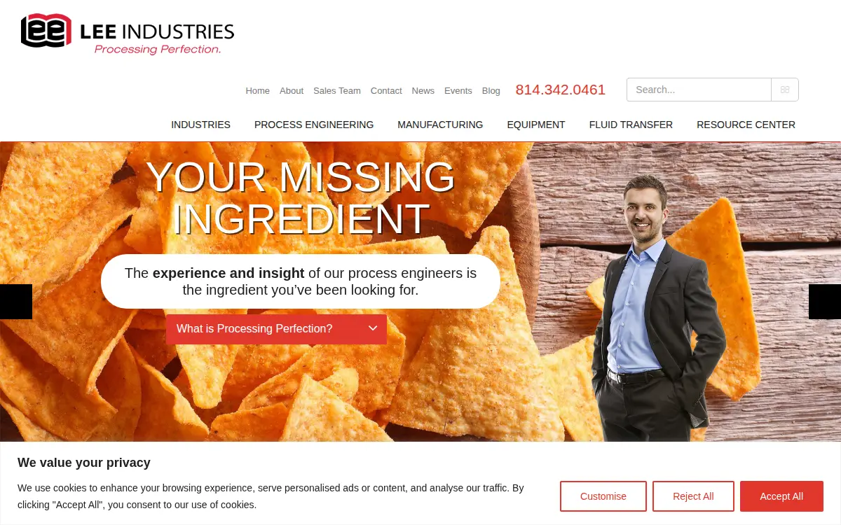 Homepage of Lee Industries, INC.